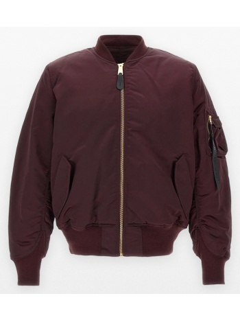 ανδρικό κόκκινο ma-1 base flight bomber jacket alpha σε προσφορά