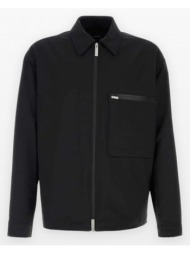 ανδρικό μαύρο laminar shacket in comfort tech herno