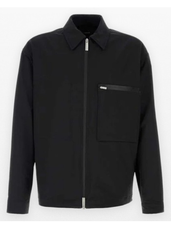 ανδρικό μαύρο laminar shacket in comfort tech herno σε προσφορά
