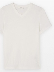 ανδρικό λευκό men`s t-shirt gamipy american vintage