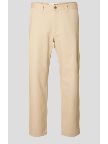 ανδρικό μπεζ regular fit trousers selected homme σε προσφορά