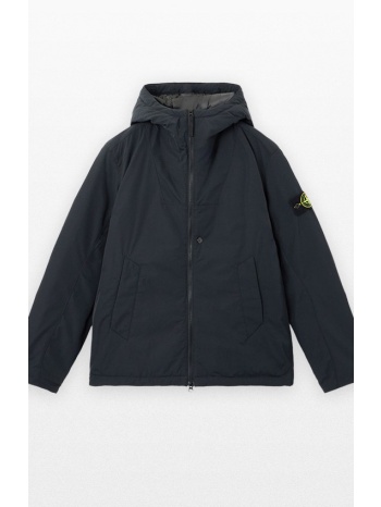 ανδρικό μαύρο micro twill padded hooded jacket with σε προσφορά