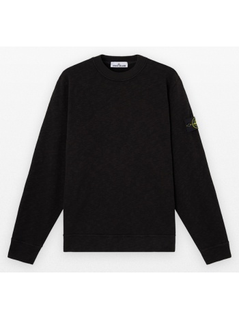 ανδρικό μαύρο vanise brushed heavy cotton jersey stone