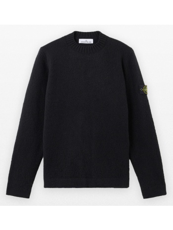 ανδρικό μαύρο fancy yarn crewneck jumper stone island σε προσφορά