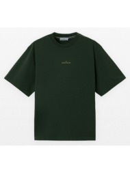 ανδρικό πράσινο combed organic cotton jersey t-shirt stone island