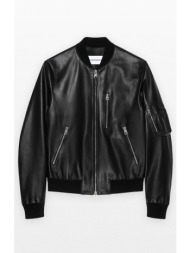 ανδρικό μαύρο aviator jacket in leather givenchy