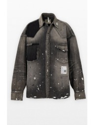 ανδρικό μαύρο distressed ...