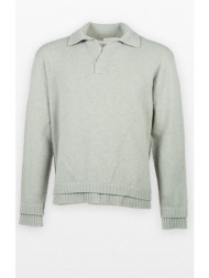 ανδρικό πράσινο sweater with collar atomo factory