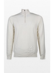 ανδρικό μπεζ wool high-neck shirt +39masq