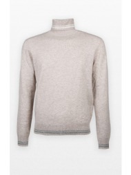 ανδρικό καφέ knitted sweater lubiam