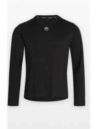 ανδρικό μαύρο plain long-sleeved t-shirt marine serre