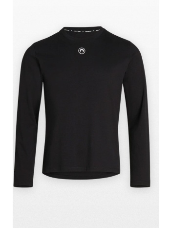 ανδρικό μαύρο plain long-sleeved t-shirt marine serre σε προσφορά