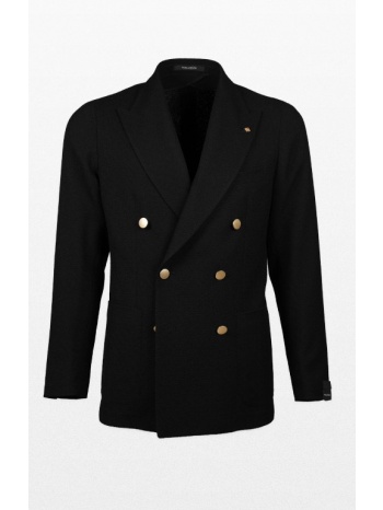 ανδρικό μαύρο double-breasted jacket tagliatore