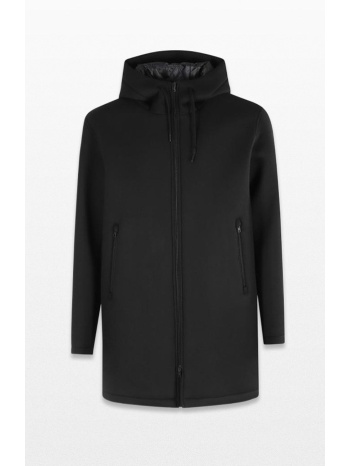 ανδρικό μαύρο water-repellent long parka herno σε προσφορά