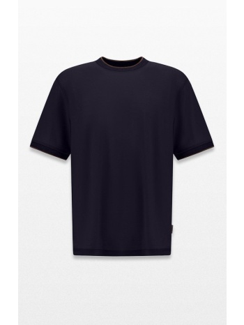 ανδρικό μπλε soft wool jersey t-shirt herno