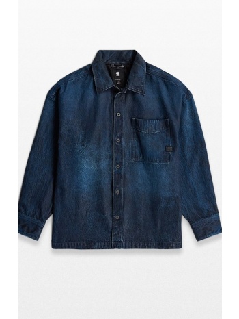 ανδρικό μπλε boxy fit overshirt g-star σε προσφορά