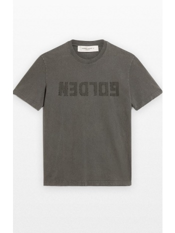 ανδρικό γκρι men`s anthracite gray t-shirt with distressed