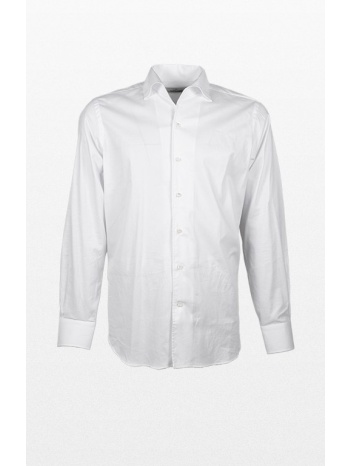 ανδρικό λευκό classic shirt in white gherardi