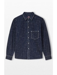 ανδρικό μπλε weave shirt kenzo