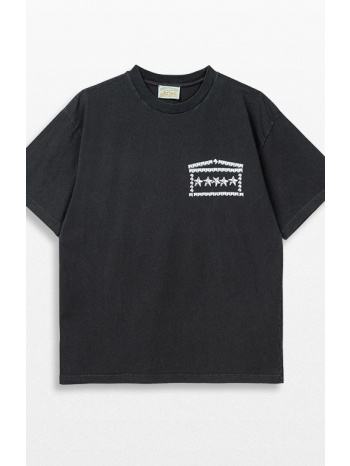 ανδρικό μαύρο faded studmeggedon tee aries σε προσφορά
