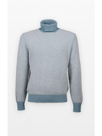ανδρικό μπλε hign neck sweater gran sasso σε προσφορά