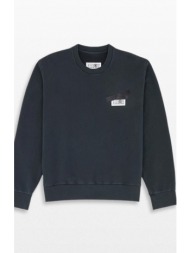 ανδρικό μαύρο numeric logo jumper mm6 maison margiela