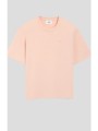 ανδρικό ροζ ami de coeur embossed t-shirt ami paris