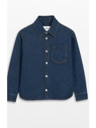 ανδρικό μπλε ami de coeur overshirt ami paris