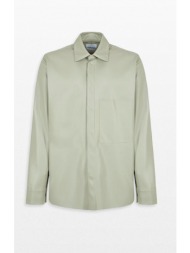 ανδρικό γκρι jil aqua faux leather shirt costumein