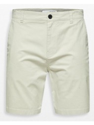 ανδρικό μπεζ comfort fit shorts selected homme
