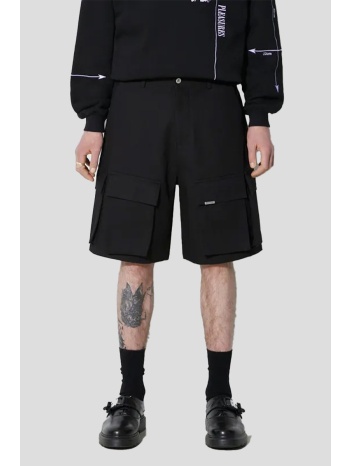 ανδρικό μαύρο baggy cotton cargo short represent
