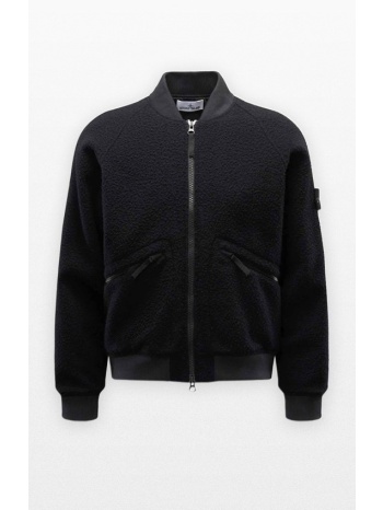 ανδρικό μαύρο panno ratinato bomber jacket with anti-drop σε προσφορά