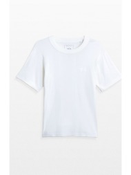 ανδρικό λευκό slim short sleeve t-shirt y-3