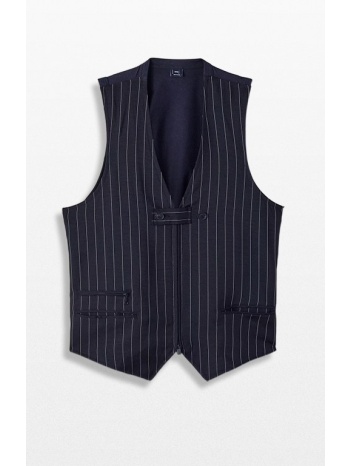 ανδρικό μαύρο sport uniform pinstripe tailored vest y-3