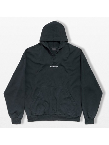 ανδρικό μπλε back polo hoodie balenciaga