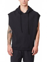 ανδρικό μαύρο hooded sweater vest black thom krom