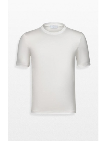 ανδρικό λευκό round neck t-shirt gran sasso