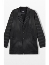 ανδρικό μαύρο pinstripe chore coat y-3