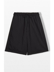 ανδρικό μαύρο pinstripe sport uniform shorts y-3
