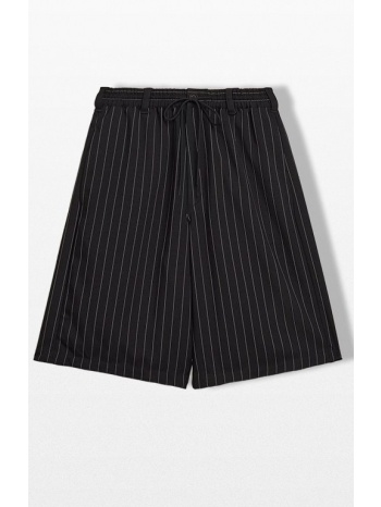 ανδρικό μαύρο pinstripe sport uniform shorts y-3
