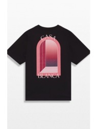 ανδρικό μαύρο black and pink arches t-shirt casablanca