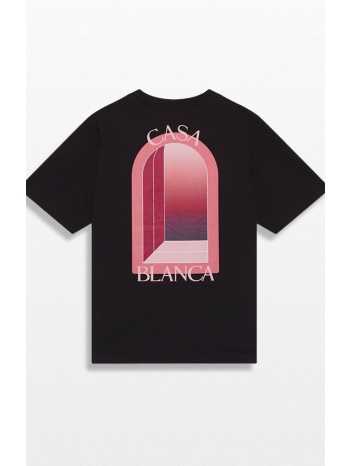 ανδρικό μαύρο black and pink arches t-shirt casablanca
