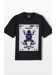 ανδρικό μαύρο graphic t-shirt y-3 x neighborhood