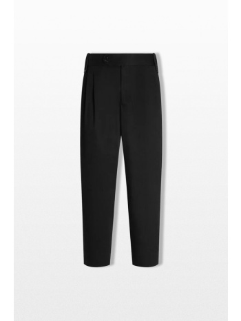 ανδρικό μαύρο cotton gabardine trousers dolce&gabbana