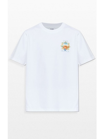 ανδρικό λευκό printed t-shirt casablanca