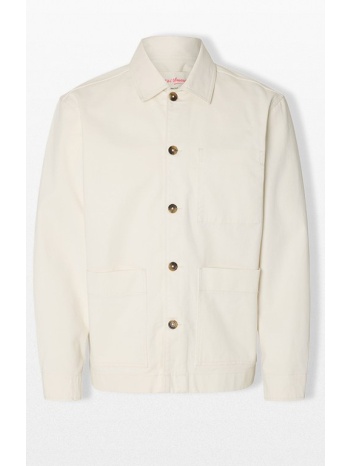 selected homme ανδρικό λευκό regular fit overshirt