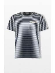 moncler ανδρικό πολύχρωμο striped t-shirt