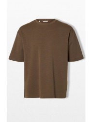 selected homme ανδρικό καφέ loose fit t-shirt