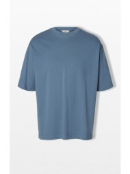 selected homme ανδρικό μπλε crewneck t-shirt