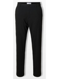 selected homme ανδρικό μαύρο slim fit tapered trousers